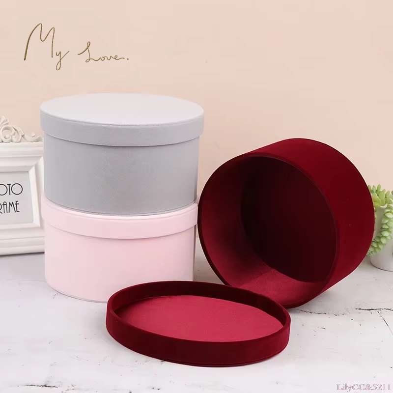 Velvet Round Flowers Box, Flow - The Florist Supply ulasan dan harga