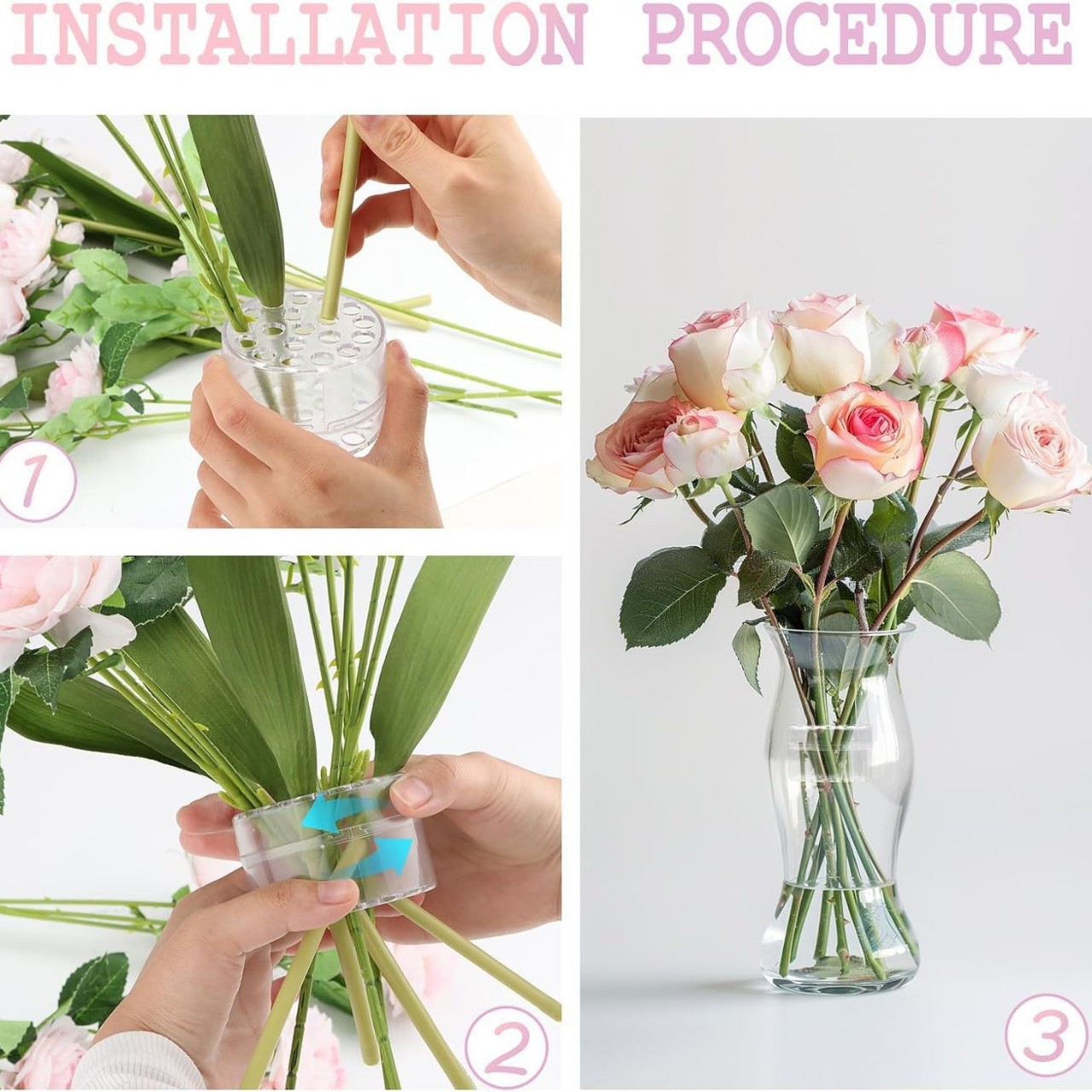 Spiral Ikebana Stem Holder for - Supply For Florist ulasan dan harga