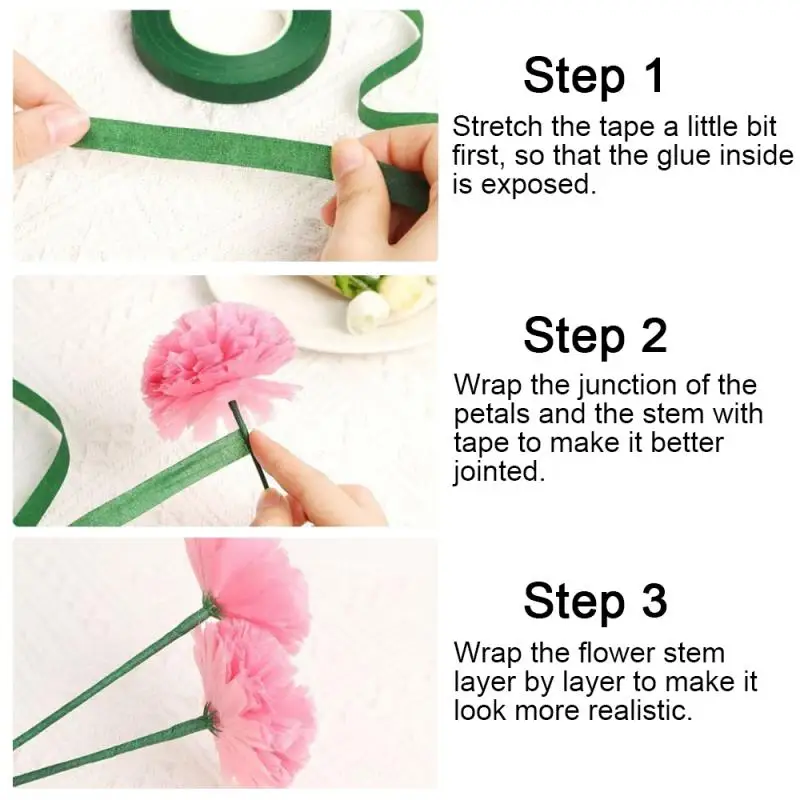 22/20 Gauge LightGreen Floral  - Supply For Florist ulasan dan harga